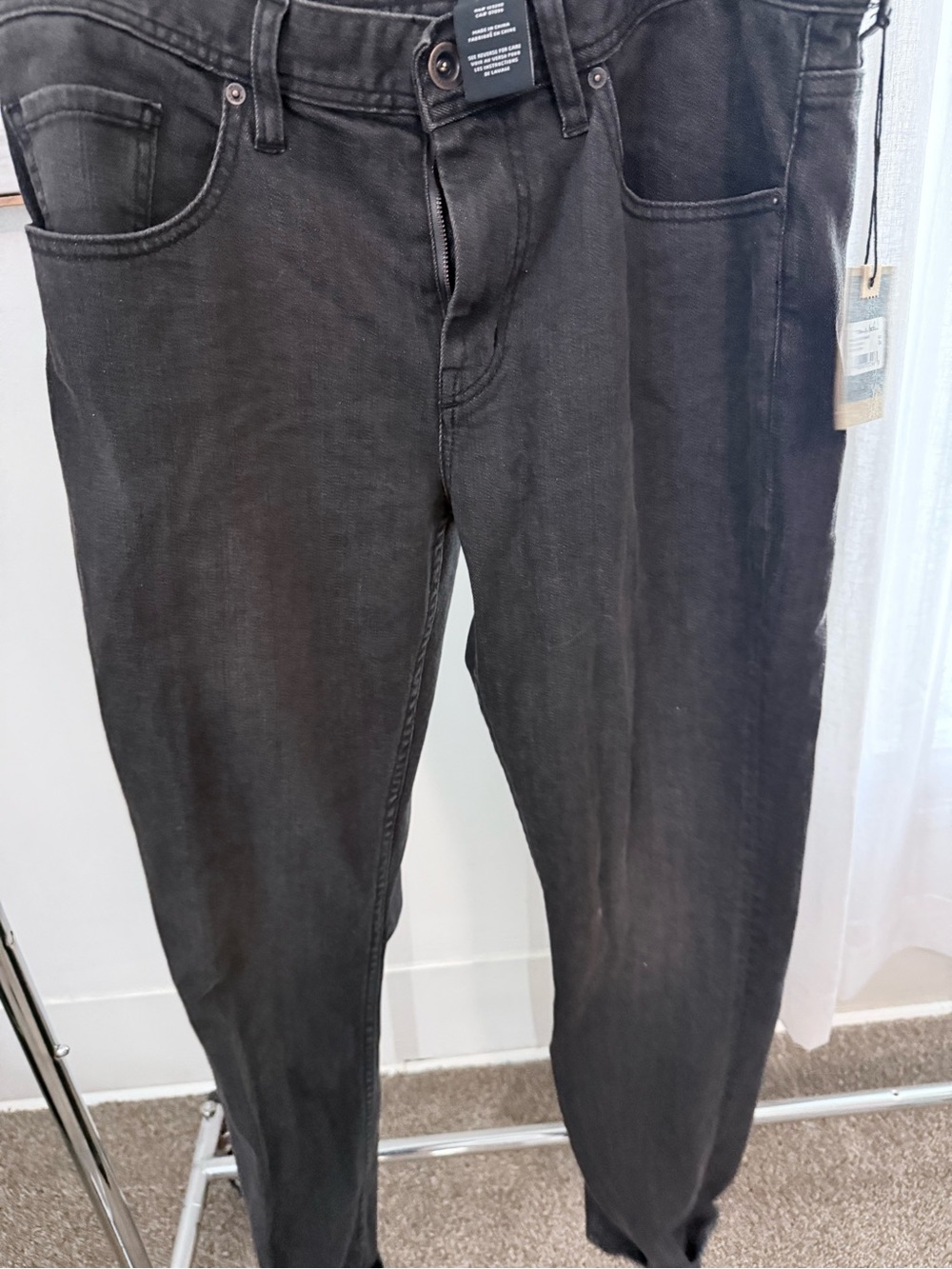 Travis Mathew Men's Black Slim Straight Jeans